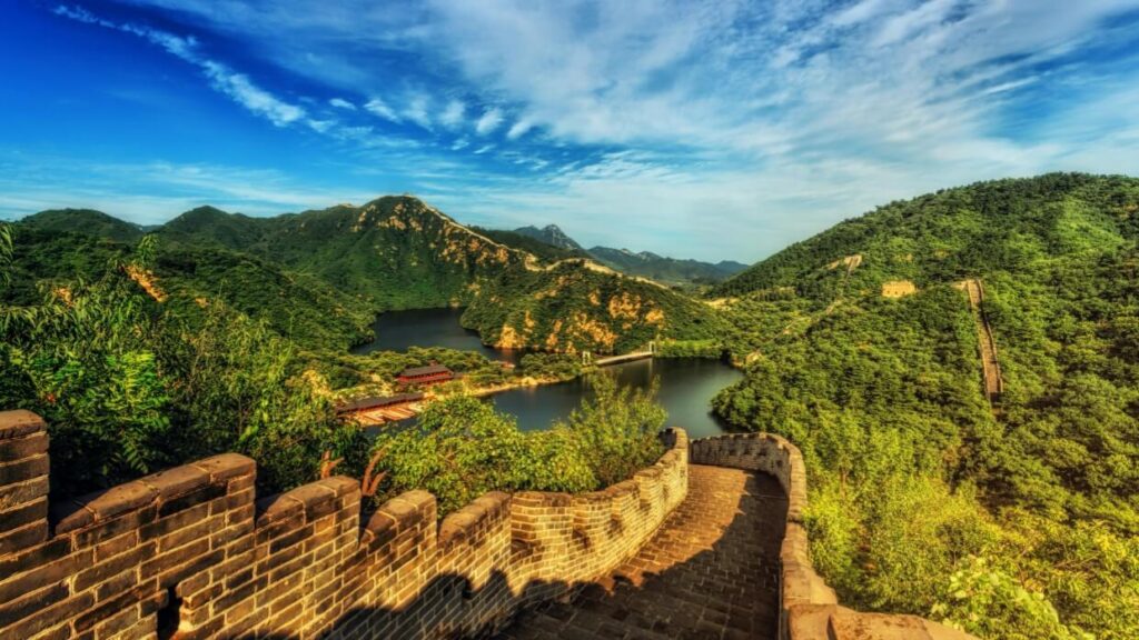 China great wall view