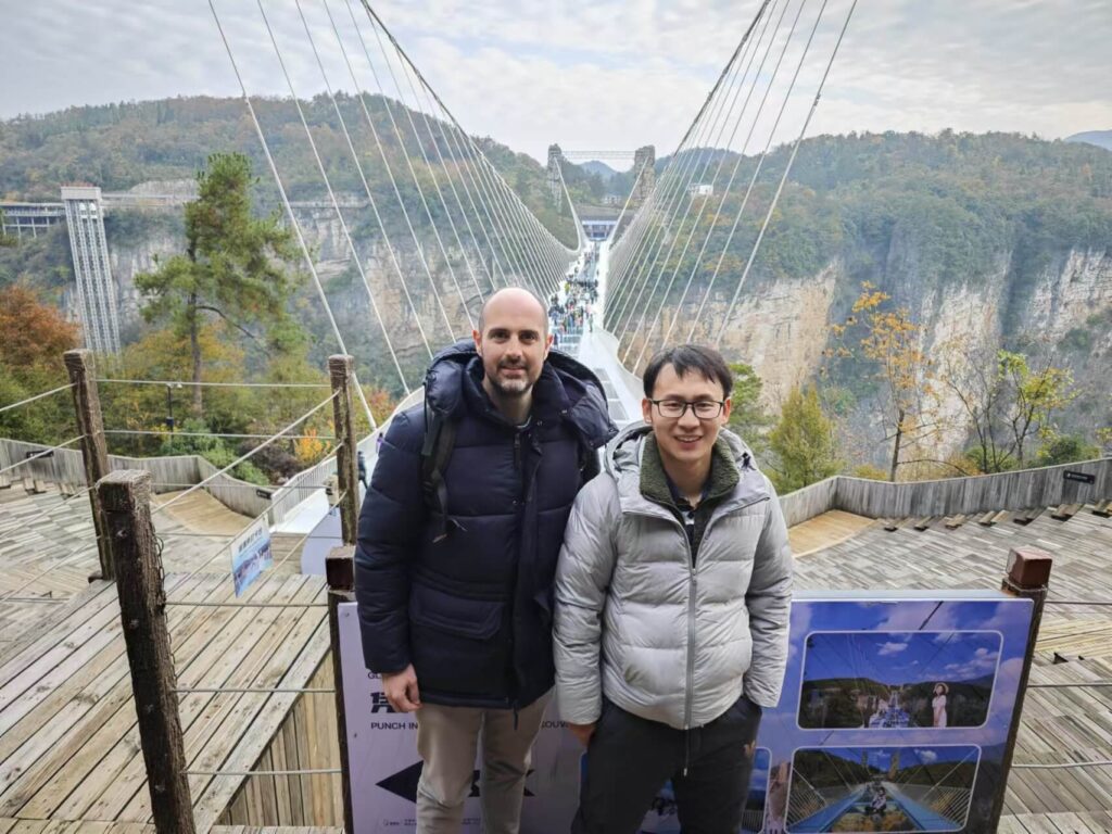 french tourist in zhangjiajie with mr paul