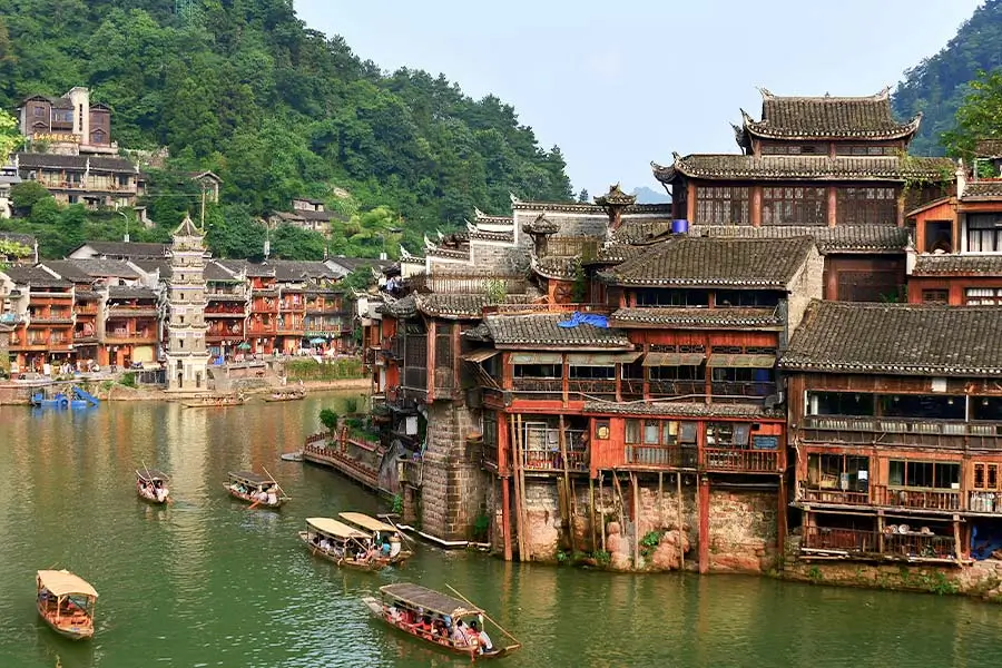 fenghuang ancient town tuojiang river