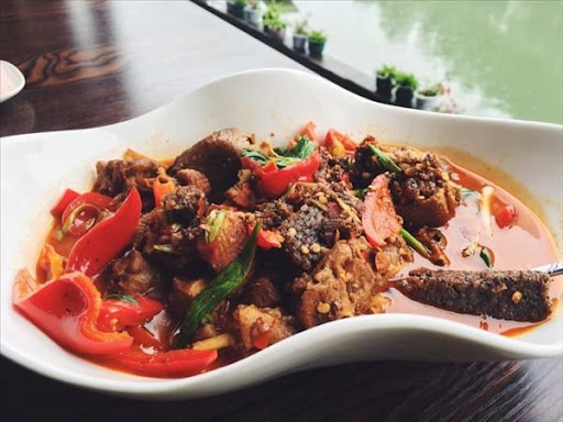 traditional food blood duck