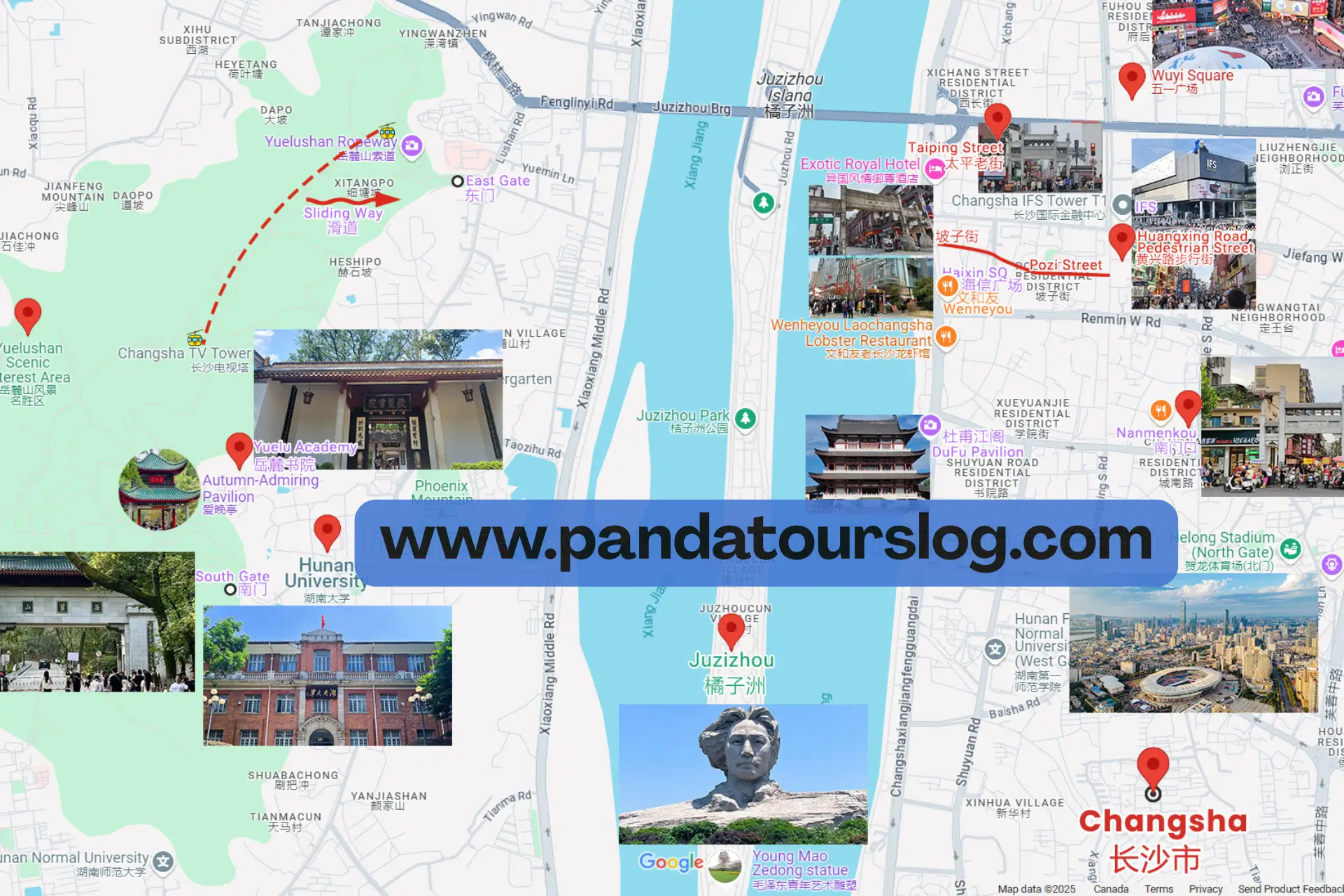 Changsha Travel Map