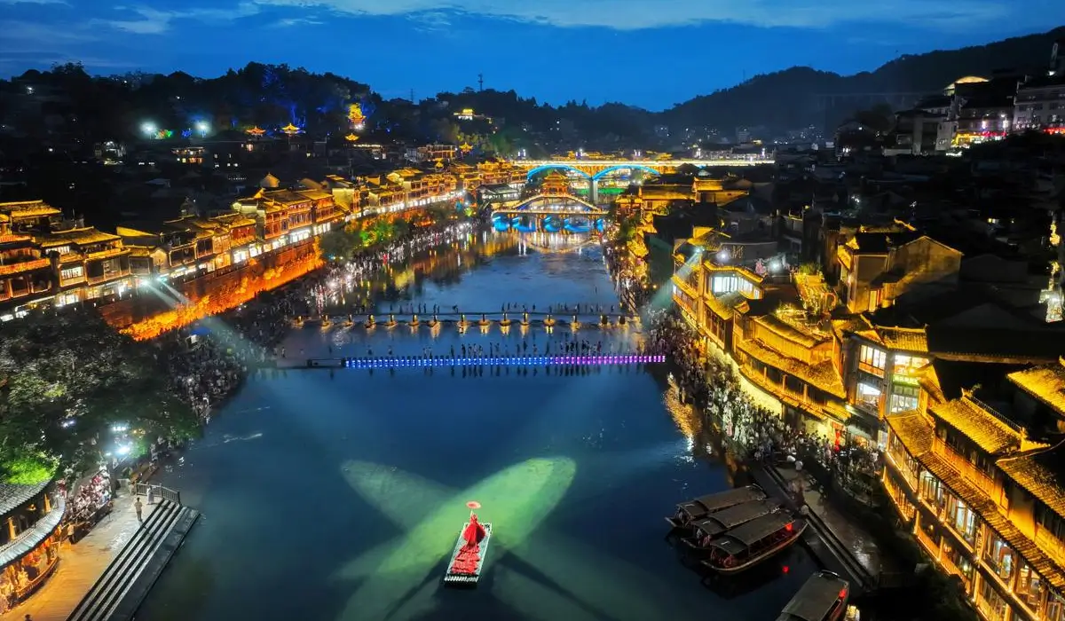 Fenghuang Ancient Town night view
