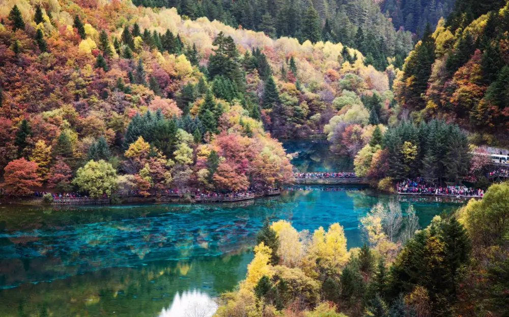 Where to Travel in China During School Holidays (2026 Guide) 9 jiuzhaigou autumn colors lake china