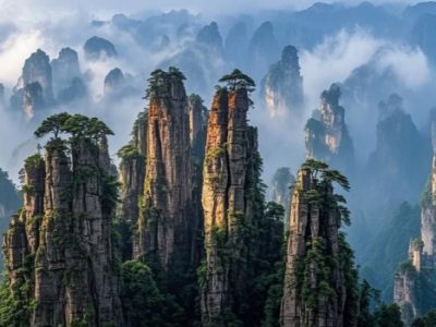 zhangjiajie national forest park mountain range