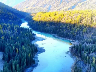 Xinjiang Kanas scenic area Fairy Bay