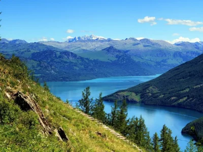 Xinjiang Kanas scenic area Kanas Lake