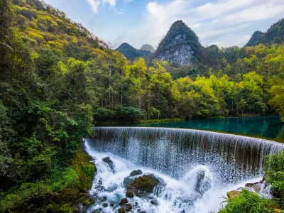 Xiaoqikong Scenic Area Wolong Pool