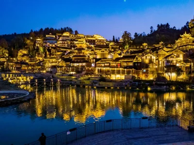 Wujiang Village Night View