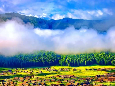 Xinjiang tour Hemu Village scenic area