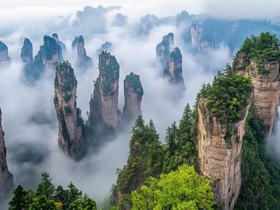 zhangjiajie moutains view in national forest park